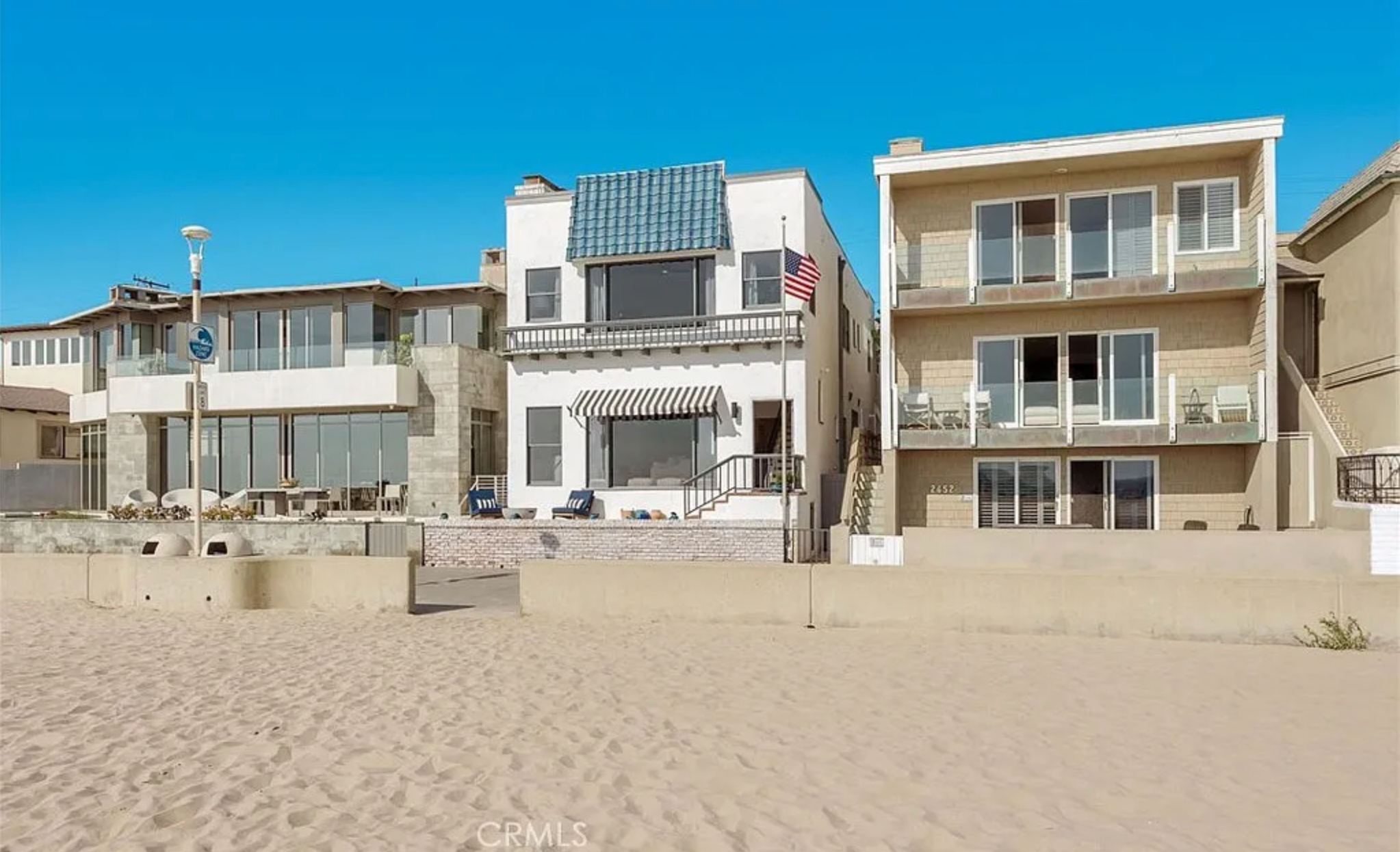The Strand beachfront homes